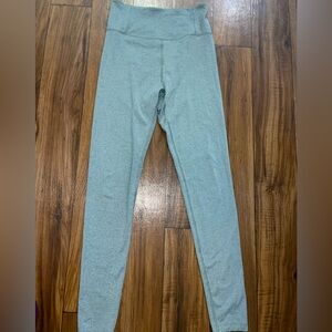 Heather gray green blue leggings